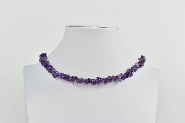 chokery Choker  Naszyjnik Ametyst  Kamień naturalny