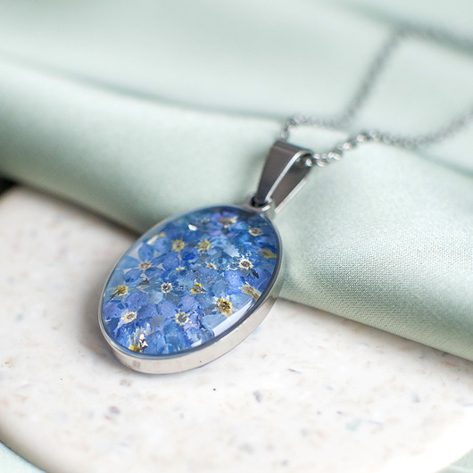 wisiory Wisiorek z niezapominajkami