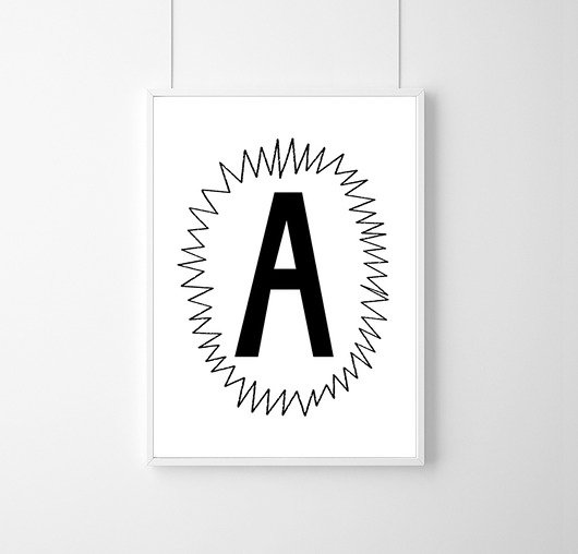 Plakat Litera - A3 wejustlikeprints