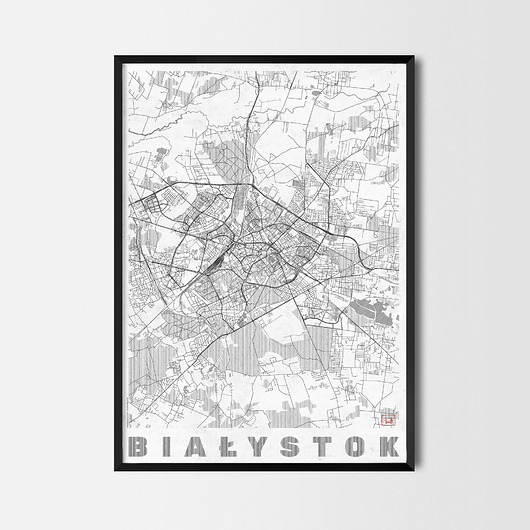 plakaty Plakat Białystok - CityArtPosters