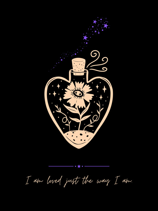 plakaty Plakat joga - LOVE