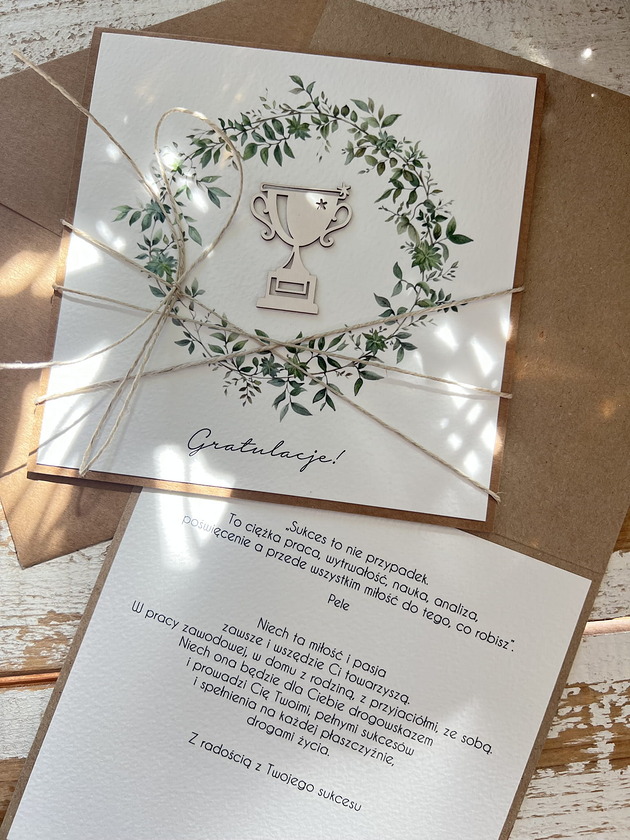 kartki scrapbooking Ręcznie robiona kartka gratulacje z okazji uzyskania absolutorium