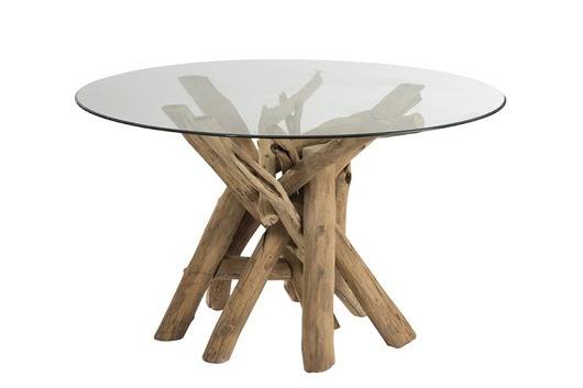 Stolik dekoracyjny Round Branch Wood, 75x128 cm Home Design
