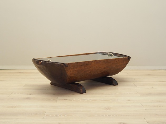 stoliki kawowe Stolik sosnowy, włoski design, lata 60, produkcja: Włochy