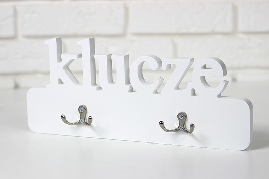 Wieszak na klucze mdf 4 haczyki amdecor