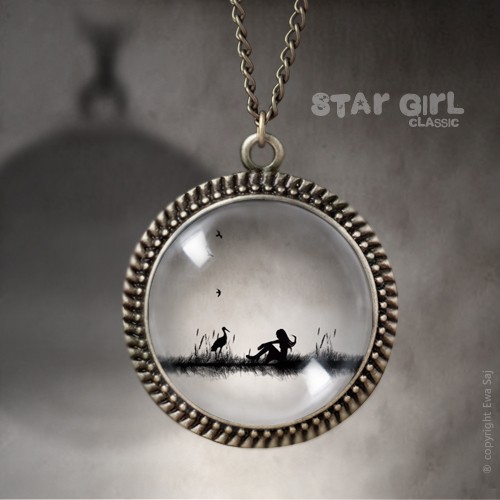 Star Girl Classic Bocian, romantyczny medalion Ewa Saj Fotografie