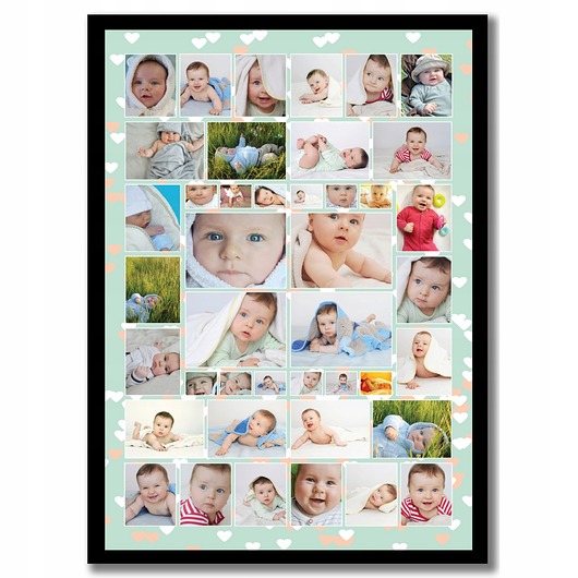 plakaty Plakat z twoimi 40 zdjęciami, personalizacja