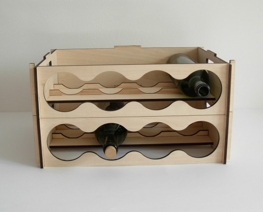 Modułowy stojak na wino (2 poziomy) wINNEmeble