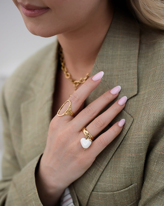 bransoletki - inne Białe serce