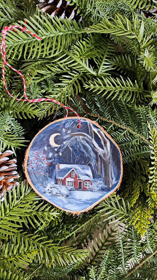 ozdoby choinkowe Drewniana, ręcznie robiona ozdoba choinkowa, możliwa personalizacja