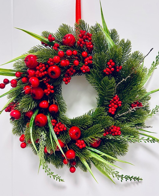 wianki bożonarodzeniowe Wianek na drzwi