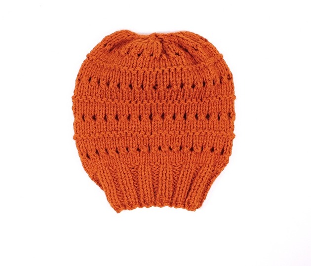 czapki damskie Czapka ruda luźna długa hipster beanie