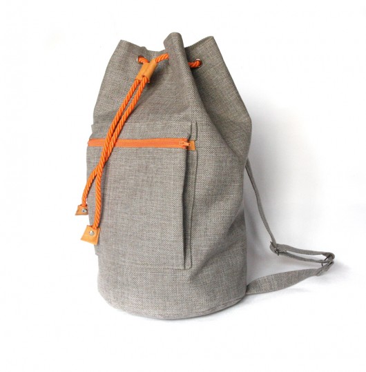  worek plecak - beige&orange - zamówienie elfagado