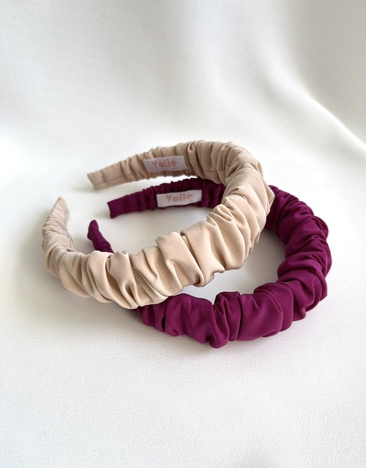 opaski do włosów 2 marszczone opaski do włosów Blushie & Lulu