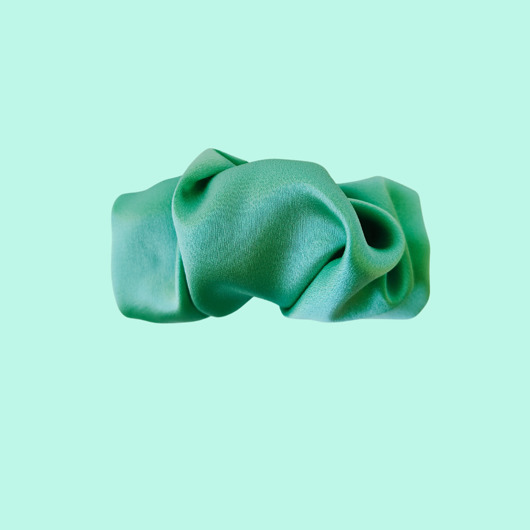 spinki i klamry do włosów Scrunchie spinka klamra jedwabna królowa szmaragdów
