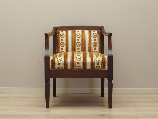 fotele Fotel mahoniowy, duński design, lata 70, produkcja: Dania