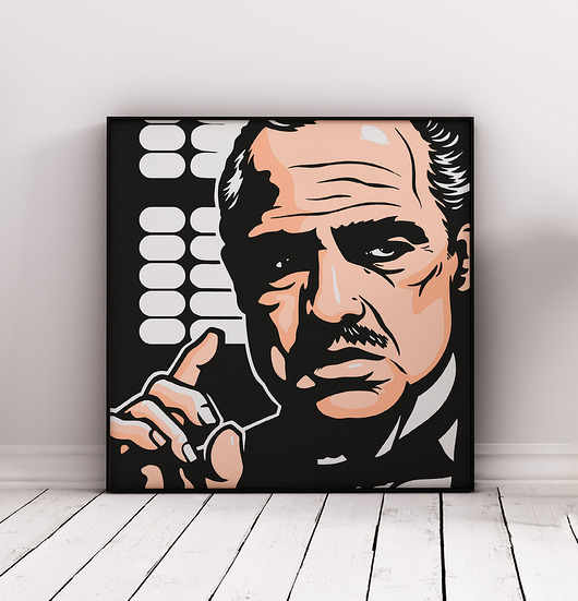 "Ojciec chrzestny", grafika Pop Art Pas De LArt