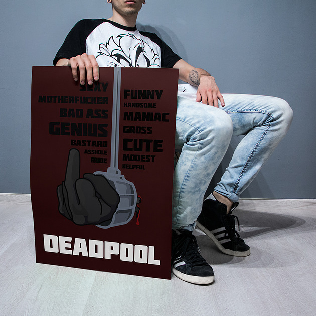 grafiki i ilustracje Plakat Deadpool