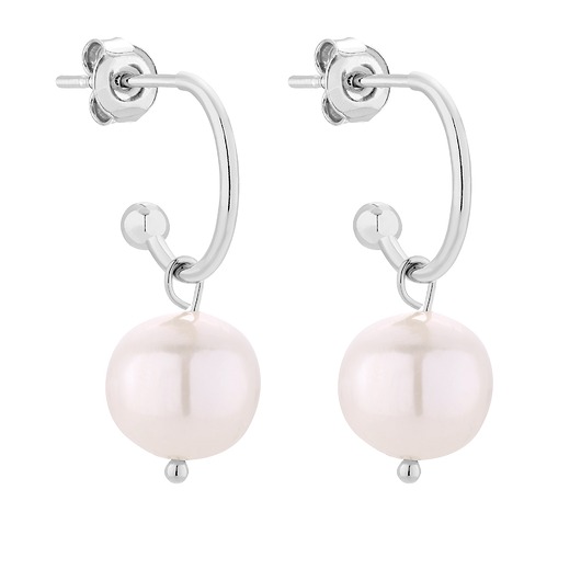 kolczyki srebrne Srebrne kolczyki z naturalnymi perłami