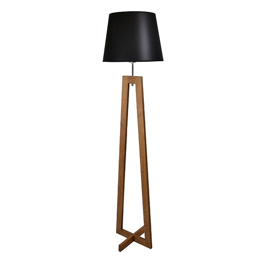 Drewniana lampa podłogowa KOS  LYSNE