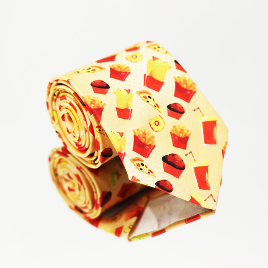 muszki i krawaty Krawat Fast Food