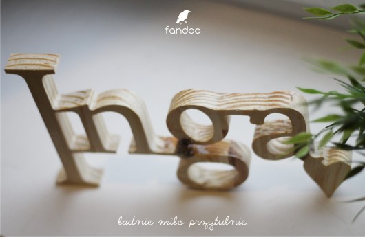 Imię - surowe drewno  fandoo