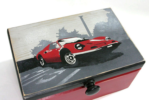 Kufer "Retro car" Ilona Matuszewska