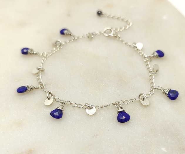 Bransoletka z lapis lazuli Studio Gazela