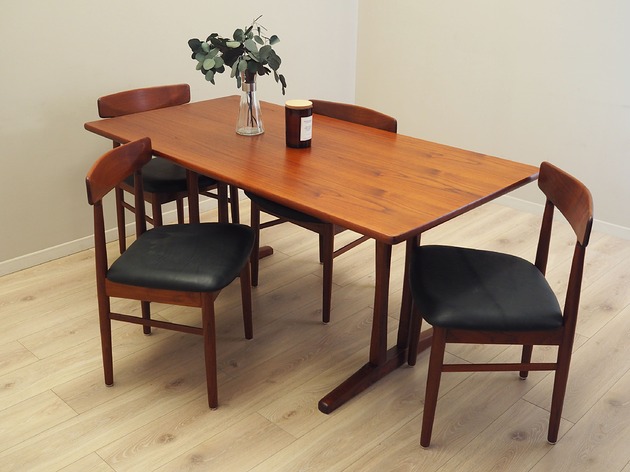 stoły Stół tekowy, duński design, lata 60, designer: B