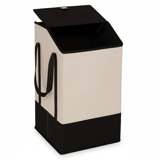 kosze do przechowywania Torba na pranie 57x32x30 cm LAVAZZA 45 litrów beżowa