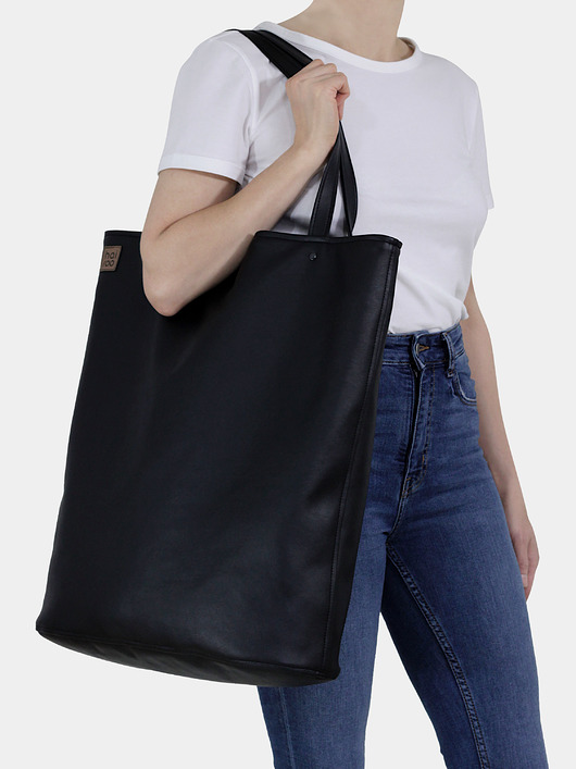 torby XXL Mega shopper duża torba czarna na zamek