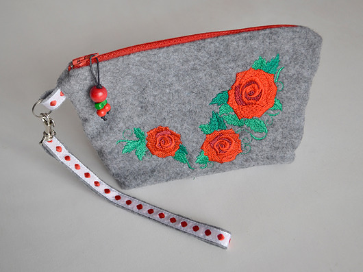 torebki mini Kosmetyczka z różami