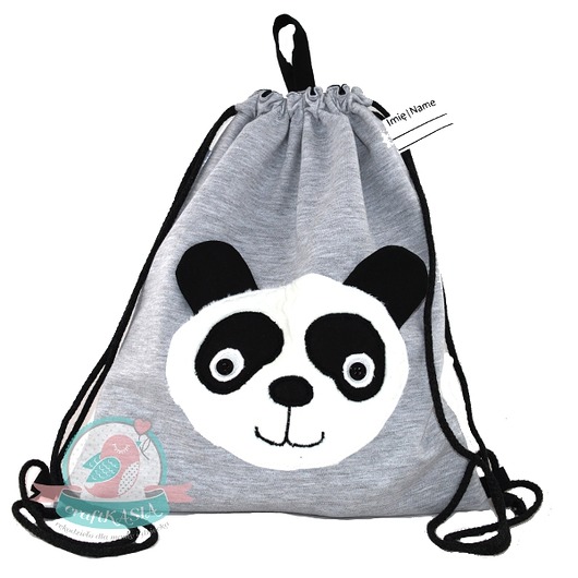 Dresbag- wodoodporny worko-plecak-Panda craftKASIA