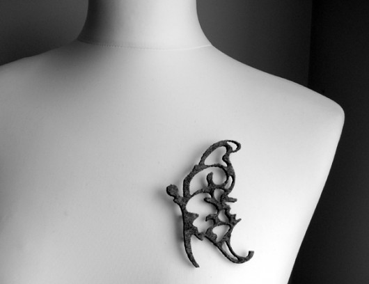 felt butterfly... felt label