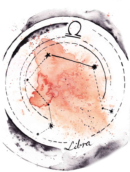 grafiki i ilustracje Konstelacja Gwizd w Znaku WAGI Libra