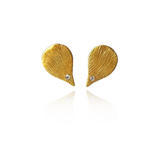 złocone kolczyki RITA KOS jewellery