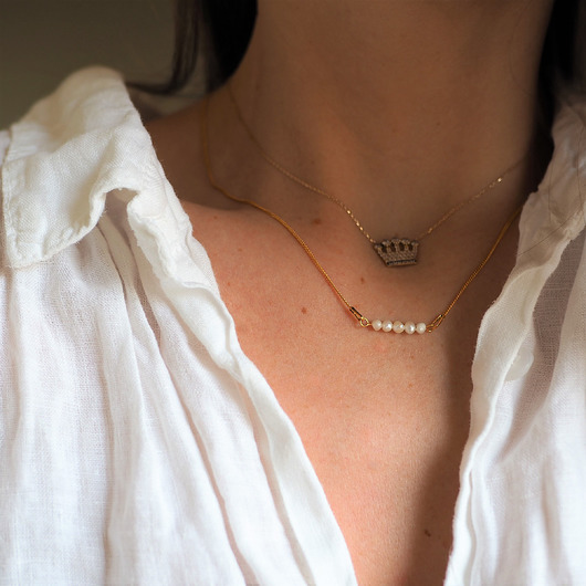 Naszyjnik z perłami Little MEIKA PEARLS