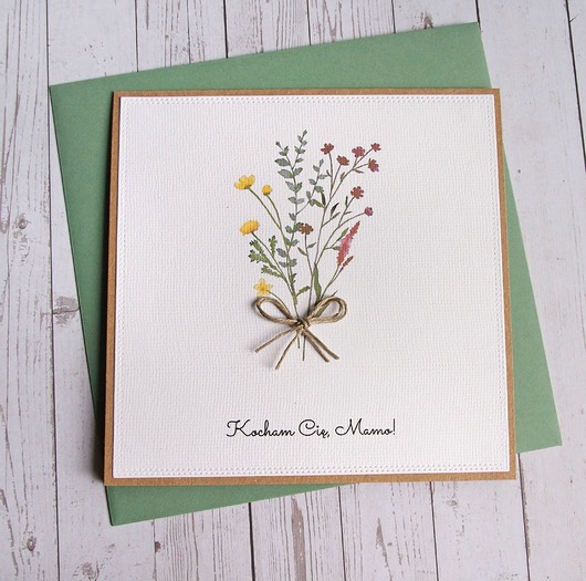 kartki scrapbooking Dla Mamy : kartka handmade : kwiaty