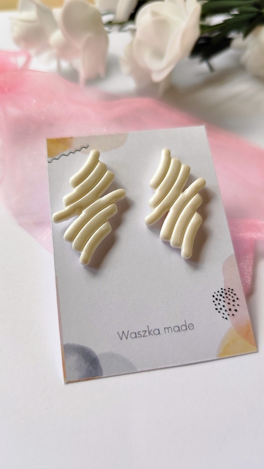 kolczyki z masy plastycznej Kolczyki Elegant