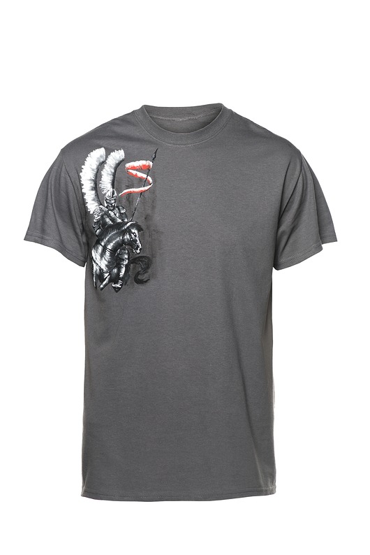 t-shirty męskie Koszulka dla patrioty, Husarz, prezent dla dziadka