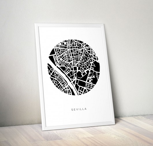 Sewilla - B2 - plakat na prezent PLAKATY GEOMETRYCZNE