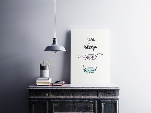 Plakat Need sleep Pracownia Fantastisch