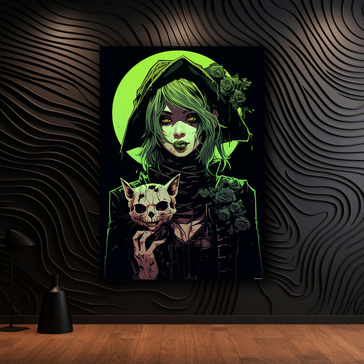 plakaty Portret Czarownicy - Plakat - Druk - Czarownica, Wiedźma, Halloween #19