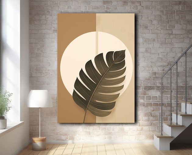 plakaty Tropikalne liście - Plakat - Loft, Minimalizm