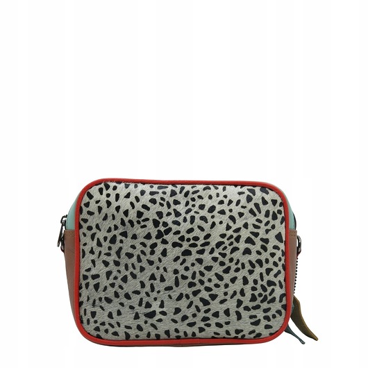 torby na ramię Skórzana torebka listonoszka damska skóra naturalna dwustronna eko OLIVKA