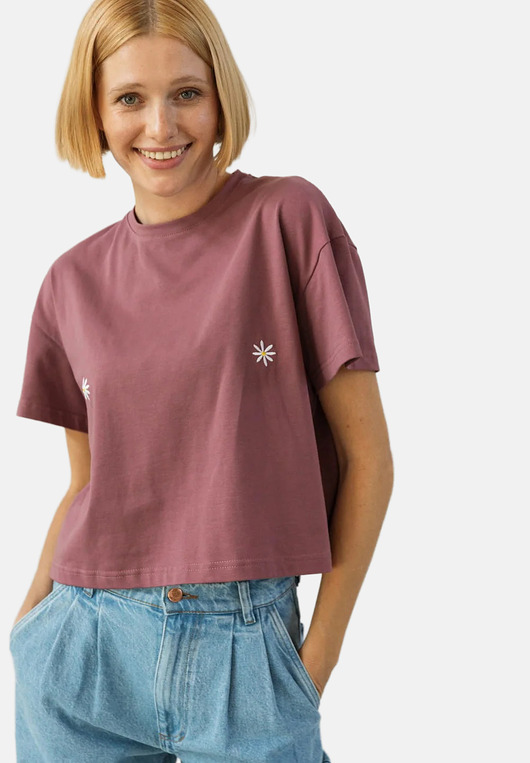 t-shirt damskie T-shirt Crop-Voil