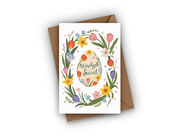 kartki wielkanocne Kartka wielkanocna- Wesołych Świąt