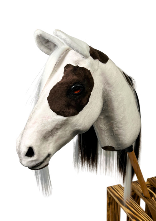 zabawki - inne Realistyczny Hobby Horse srokaty