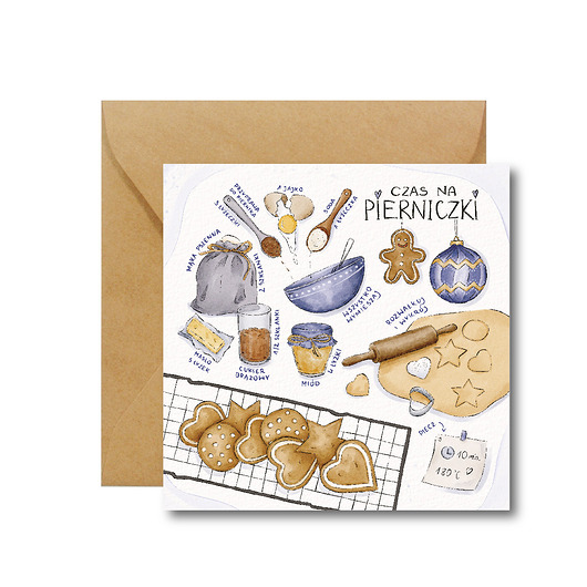 kartki świąteczne Czas na pierniczki - kartka świąteczna  Hi Little