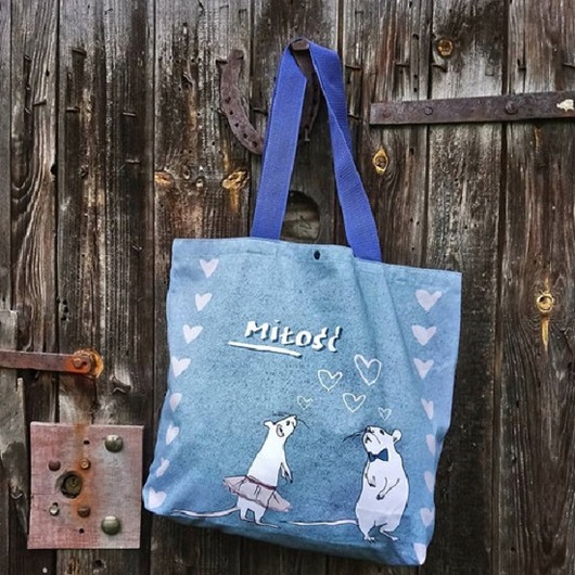 torby XXL TORBA print MYSZKI (bawełna)